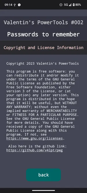 Valentins PowerTools 002  Passwords to remember